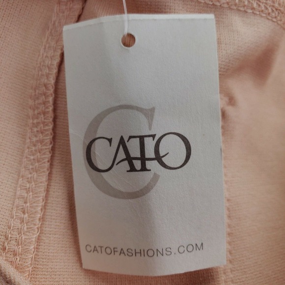 CC - Cato Casual Ankle Pants Women 24W Solid Light Pink Contemporary Stretch NWT - Picture 6 of 10